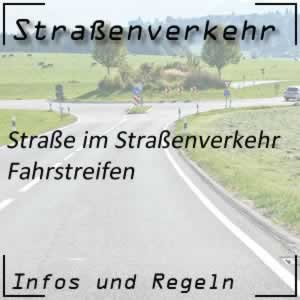 Fahrstreifen als Teil der Straße