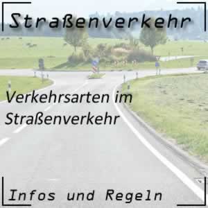 Verkehrsarten im Straßenverkehr