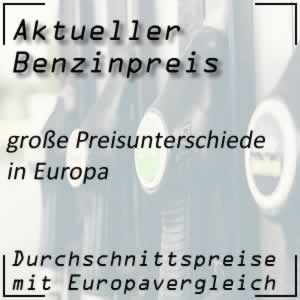 aktueller Benzinpreis mit Europavergleich