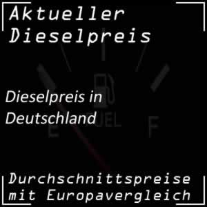 Dieselpreis Deutschland Preisvergleich mit Europa