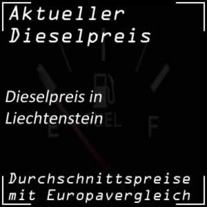 Dieselpreis Liechtenstein Preisvergleich mit Europa