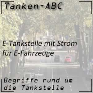 E-Tankstelle für E-Fahrzeuge