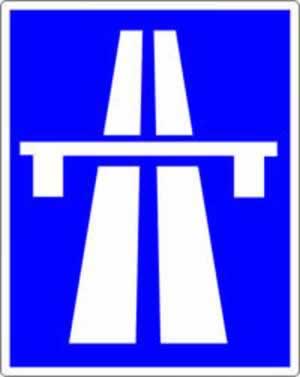 Verkehrszeichen Autobahn