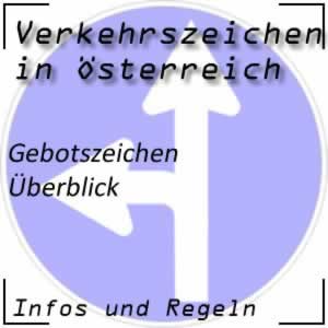 Verkehrszeichen: Gebotszeichen in Österreich