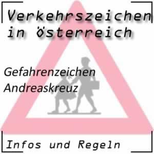 Verkehrszeichen Andreaskreuz