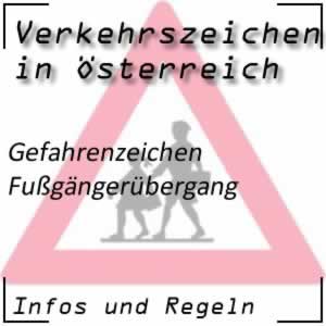 Verkehrszeichen Fußgängerübergang