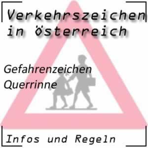 Verkehrszeichen Querrinne