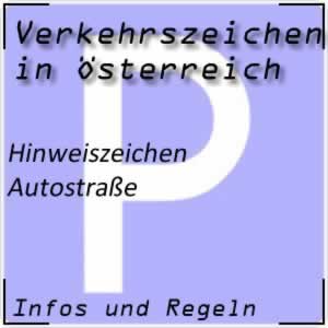 Verkehrszeichen Autostraße