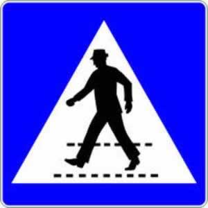 Verkehrszeichen Schutzweg Zebrastreifen