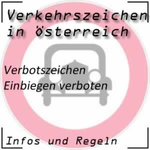 Verkehrszeichen Einbiegen verboten