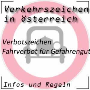 Verkehrszeichen Fahrverbot Gefahrenguttransport