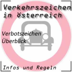 Verkehrszeichen: Verbotszeichen in Österreich