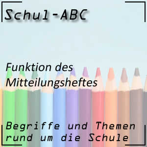 Mitteilungsheft in der Schule