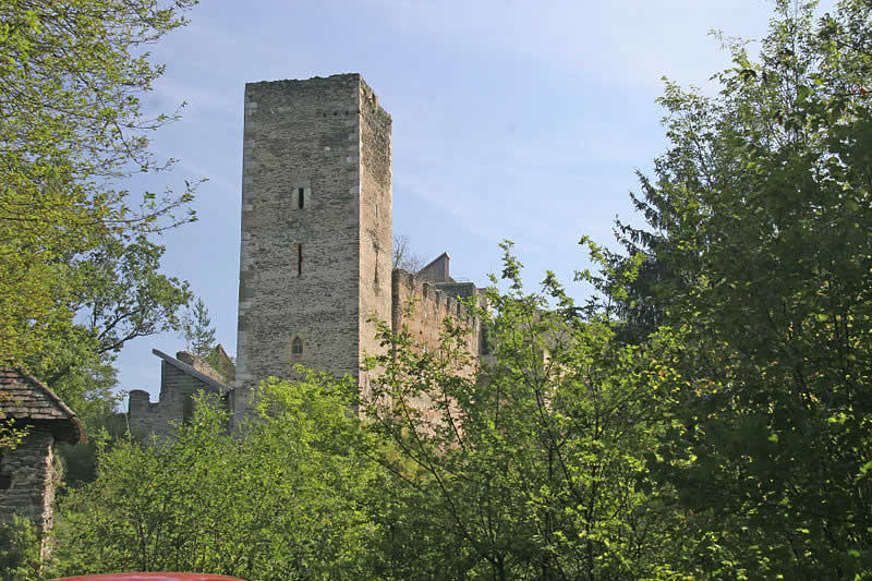 Burgruine Kaja im Nationalpark Thayatal Niederösterreich