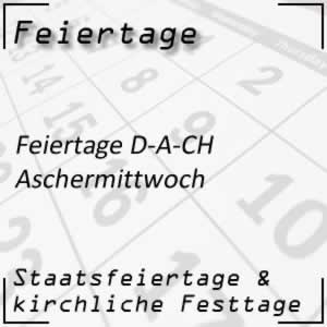 Feiertage Aschermittwoch Fastenzeit