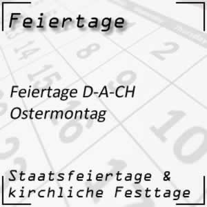 Feiertag Ostermontag Ostern