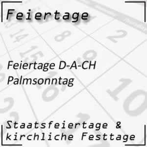 Feiertage Palmsonntag Ostern