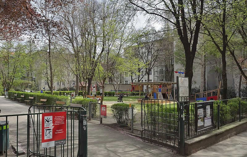 Hubert-Marischka-Park bei der Stumpergasse in Wien