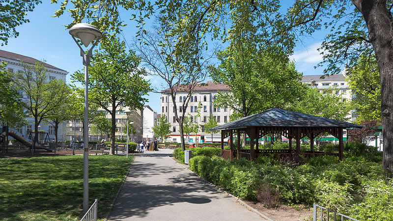 Hundsturmpark bei der rechten Wienzeile Wien 5