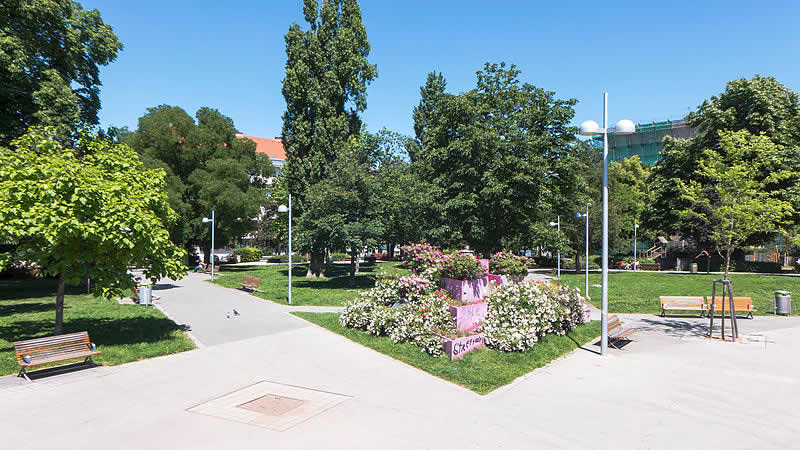 Märzpark bei der Wiener Stadthalle in Wien 15