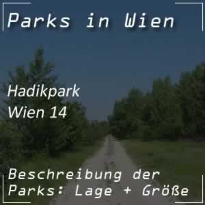 Hadikpark entlang des Wienflusses Wien 14