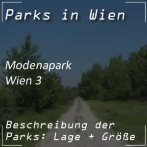 Modenapark in Wien-Landstraße