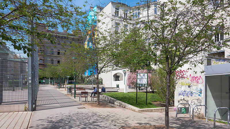 Richard-Waldemar-Park bei der Hofmühlgasse Wien 6