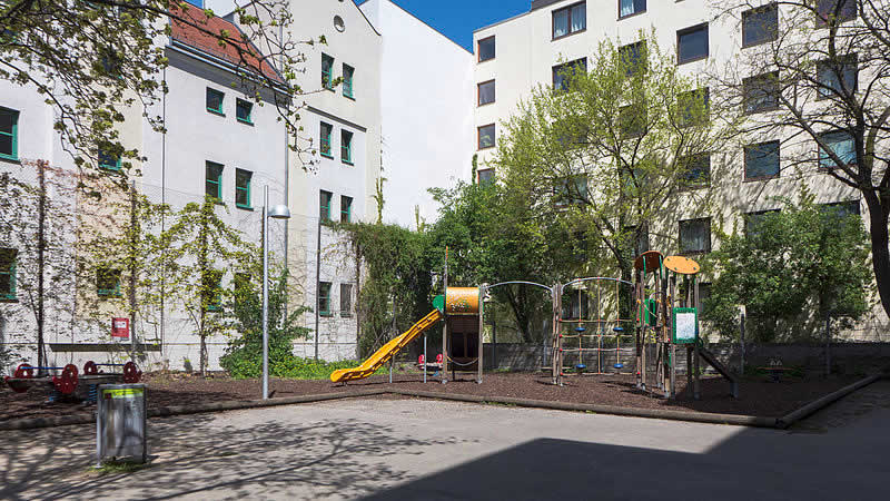 Rudolf-Sallinger-Park bei der Wiedner Hauptstraße Wien