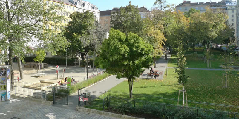 Rudolfspark beim Fran Josefs-Kai in Wien
