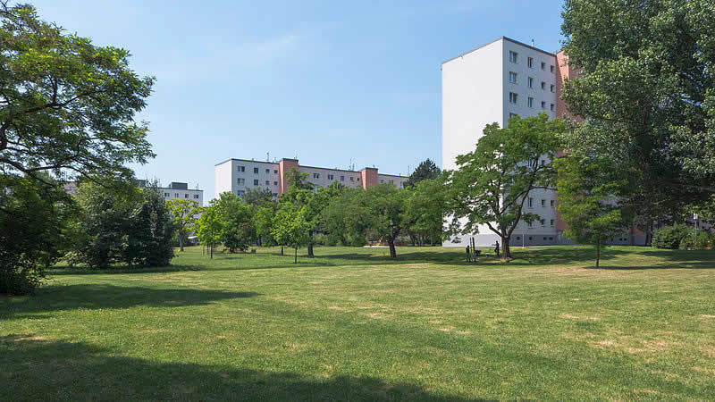 Seeschlachtpark bei der Kaiser Ebersdorfer Straße