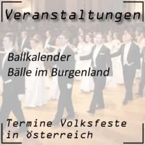 Ballkalender Burgenland Bälle