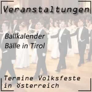 Ballkalender Tirol Bälle