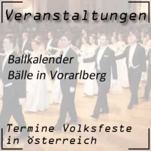 Ballkalender Vorarlberg Bälle