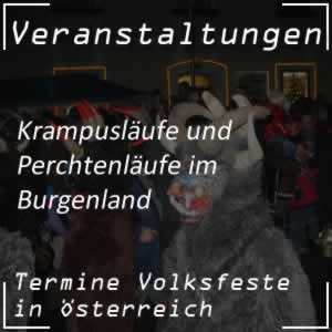 Krampuslauf und Perchtenlauf im Burgenland