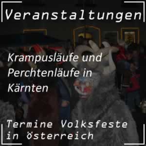 Perchtenlauf und Krampuslauf in Kärnten