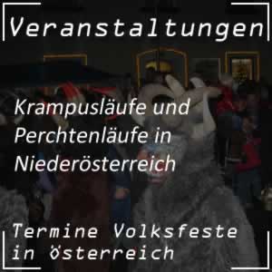 Perchtenlauf und Krampuslauf in Niederösterreich