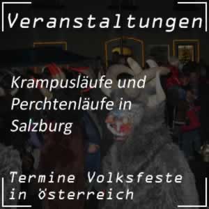 Perchtenlauf und Krampuslauf in Salzburg