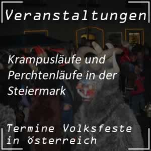 Krampuslauf und Perchtenlauf in der Steiermark