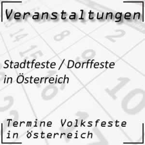 Stadtfeste und Dorffeste in Österreich