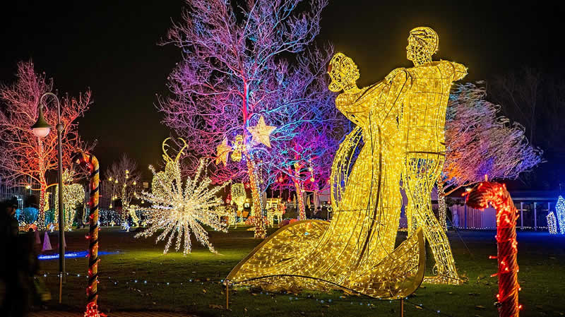 Leuchtfiguren beim Winterwunder in M&ouml;rbisch