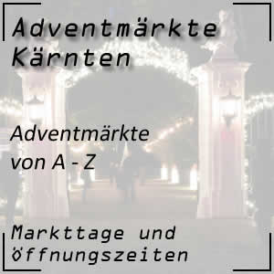 Liste der Adventmärkte in Kärnten