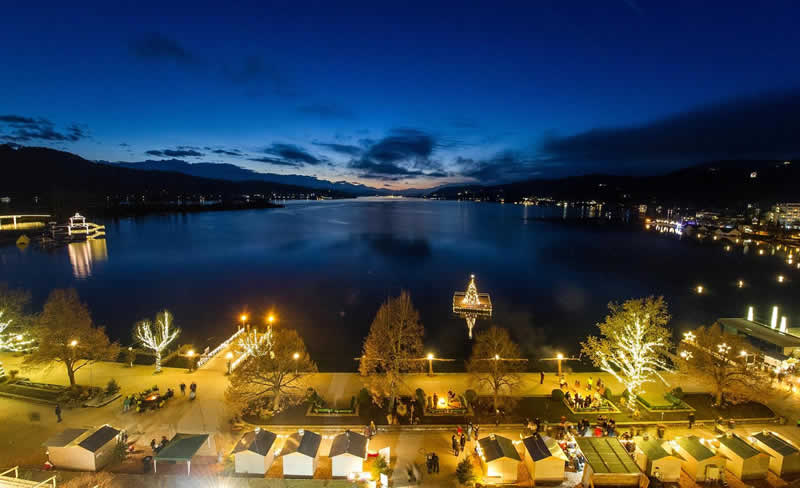 Adventmarkt in P&ouml;rtschach, direkt am W&ouml;rthersee