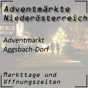 Adventmarkt Aggsbach-Dorf