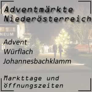 Adventmarkt Würflach Johannesbachklamm