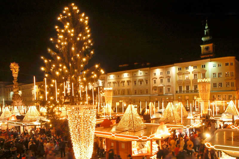Weihnachtsmarkt Linz Hauptplatz