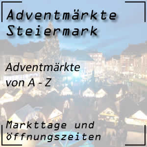Liste der Adventmärkte in der Steiermark