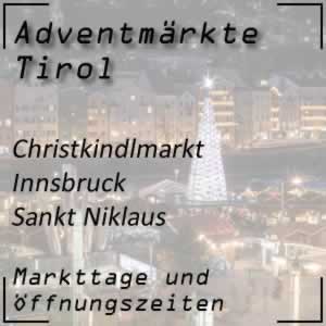 Christkindlmarkt Innsbruck Sankt Niklaus