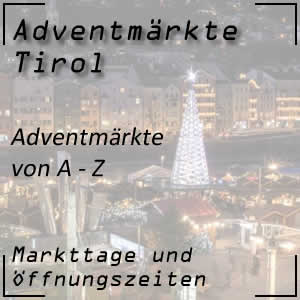 Liste der Adventmärkte in Tirol