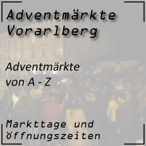 Liste der Adventmärkte in Vorarlberg