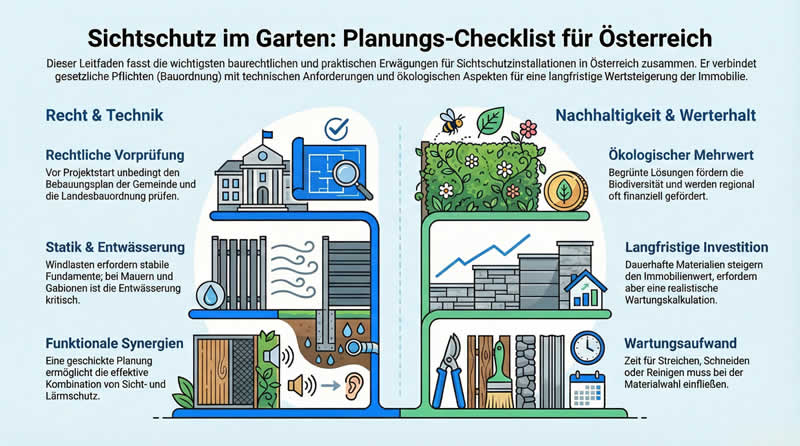 Checkliste f&uuml;r den eigenen Gartenzaun